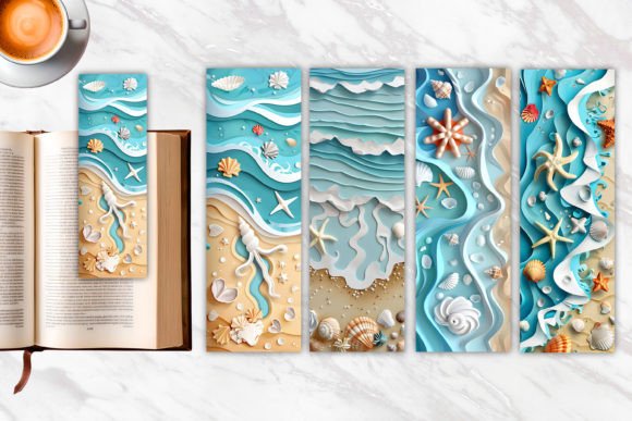 3D Beach Scene Bookmark: A Creative and Practical Addition to Your Digital Toolkit
