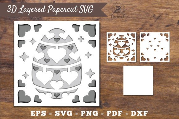 3D Easter Egg Layered Papercut SVG 5: A Creative Tool for Modern Designers