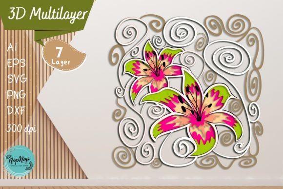 3D Flower Multilayered: A Versatile Design for Digital Creators