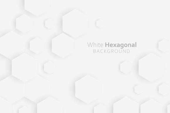 3d Gradient White Hexagonal Background: A Modern Design Essential