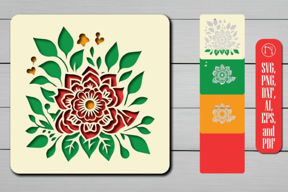 3D Layer Flower SVG Cut File Decor