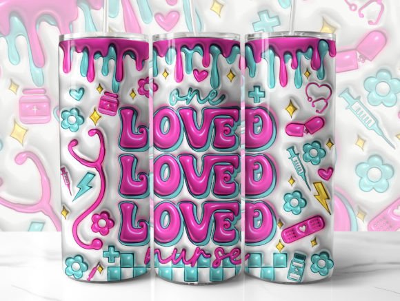 3D One Loved Nurse Inflated Tumbler Wrap: A Creative and Practical Solution for Customized Drinkware