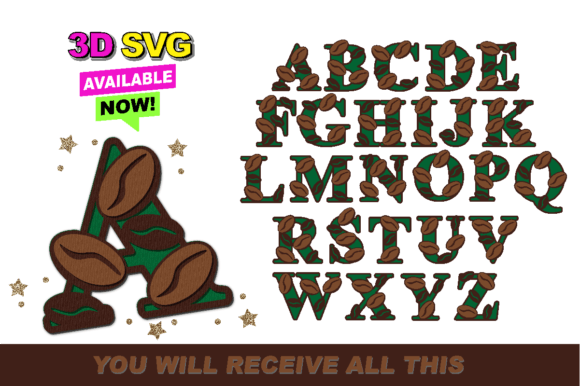 Alphabet 3D SVG Coffee: A Strategic Tool for Creative and Business Applications