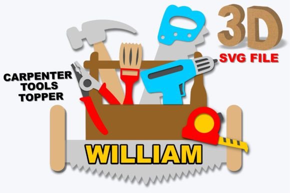 Carpenter Tools Topper 3d Svg Two Mods: A Versatile Option for Creative Projects
