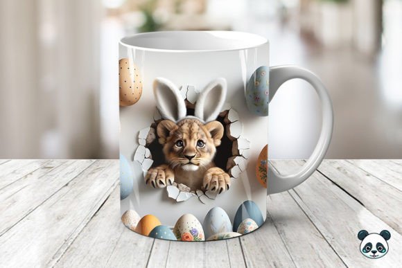 Easter Lion Cub 3D Mug Wrap
