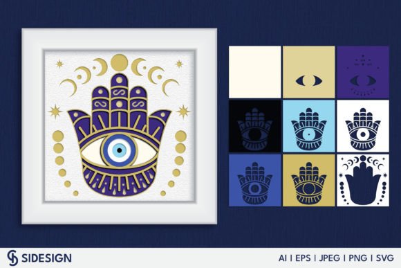 Evil Eye 3D Shadow Box: A Unique Craft Project for Creative Enthusiasts