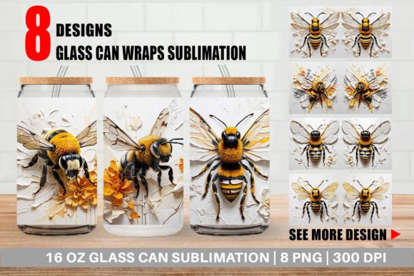 Glass Can 3D Bee Painting: A Creative Solution for Custom Glass Cans