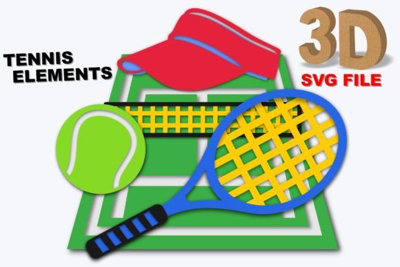 Tennis Topper 3D SVG: A Creative Tool for Custom Cake Toppers and More