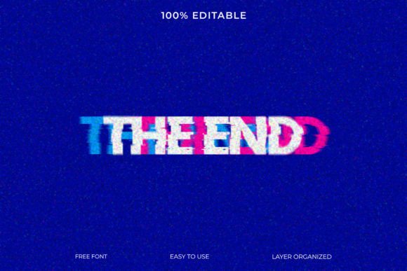 The End PSD 3D Text Style Effect: A Powerful Tool for Creative Projects